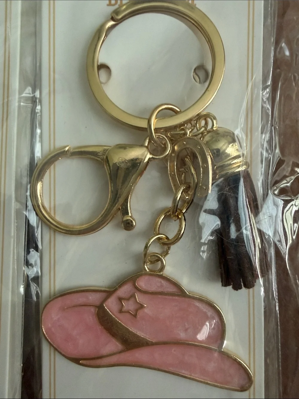 3 for $10 Cowgirl Hat Keychain - Gold or Silver Toned. NWT.